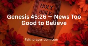 Genesis 45:26 — News Too Good to Believe