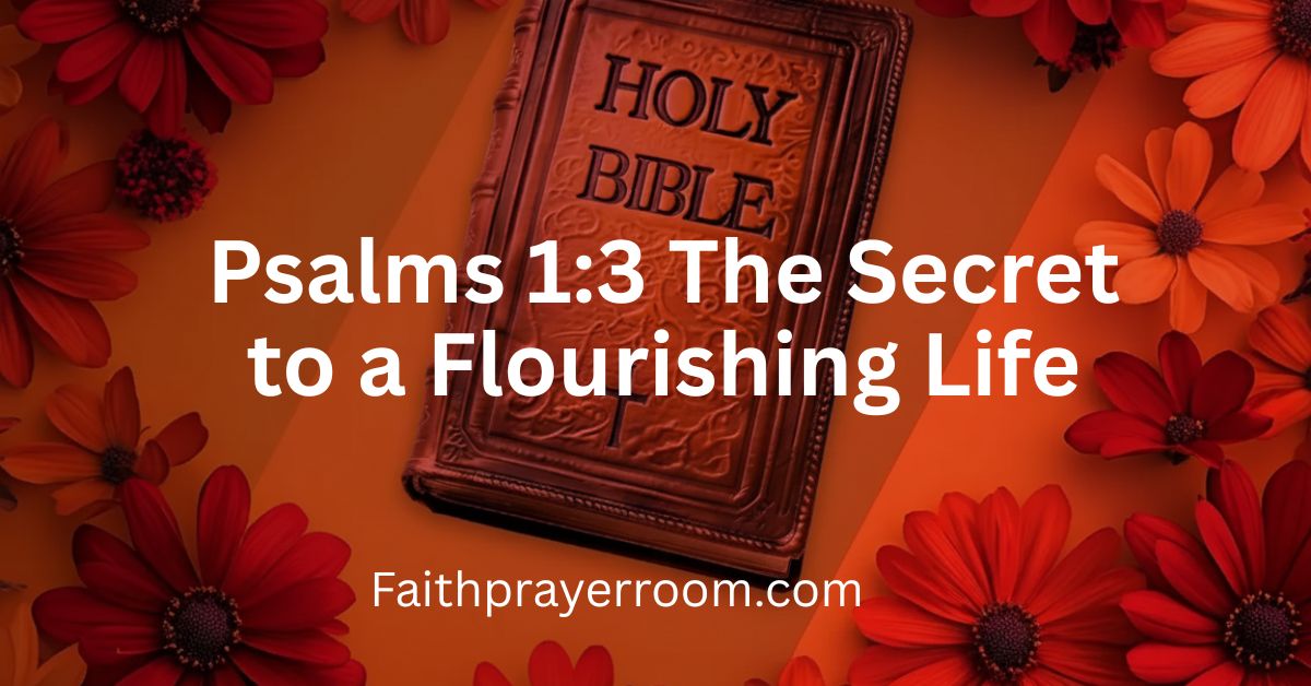 Psalms 1:3 The Secret to a Flourishing Life